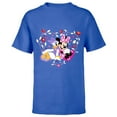 thumbnail image 1 of Disney Minnie and Daisy BFF Heart Galentine’s Day - Short Sleeve T-Shirt for Kids – Customized-Royal, 1 of 5