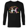 thumbnail image 1 of Disney Minnie and Daisy Bunnies and Bows Girls’ Easter - Long Sleeve T-Shirt for Men - Customized-Black, 1 of 5