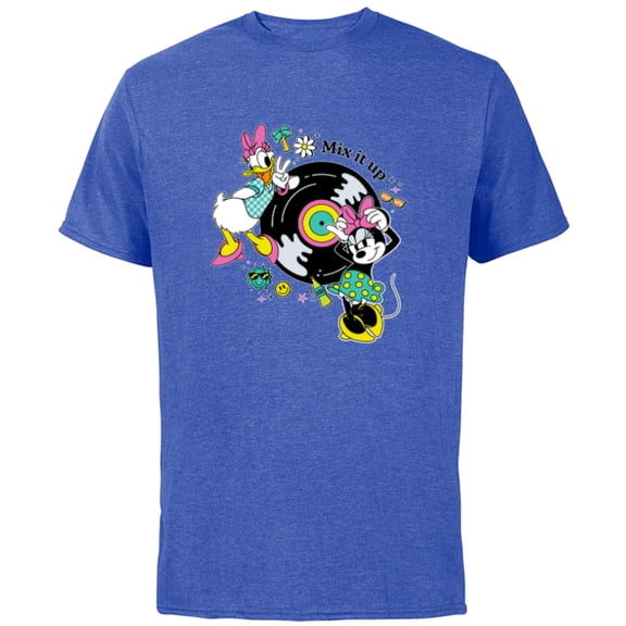 Disney Minnie and Daisy Mix It Up Retro - Short Sleeve Cotton T-Shirt for Adults - Customized-Royal Heather
