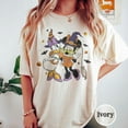 thumbnail image 1 of Disney Minnie and Daisy Witch Halloween Comfort Colors T-Shirt, Disney Friends Spooky Shirt,Ivory Color,Size M, 1 of 5