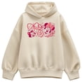 thumbnail image 1 of Disney - Minnie and Figaro Bows - Women's Oversized Fleece Hoodie Sweatshirt, 1 of 3