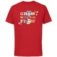 thumbnail image 1 of Disney Minnie and Mickey Mouse Grow with the Flow Springtime - Short Sleeve Cotton T-Shirt for Adults - Customized-Red, 1 of 5