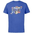 thumbnail image 1 of Disney Minnie and Mickey Mouse Grow with the Flow Springtime - Short Sleeve Cotton T-Shirt for Adults - Customized-Royal Heather, 1 of 5