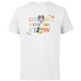 thumbnail image 1 of Disney Minnie and Mickey Mouse Grow with the Flow Springtime - Short Sleeve Cotton T-Shirt for Adults - Customized-White, 1 of 5