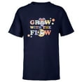 thumbnail image 1 of Disney Minnie and Mickey Mouse Grow with the Flow Springtime - Short Sleeve T-Shirt for Kids - Customized-Navy, 1 of 5