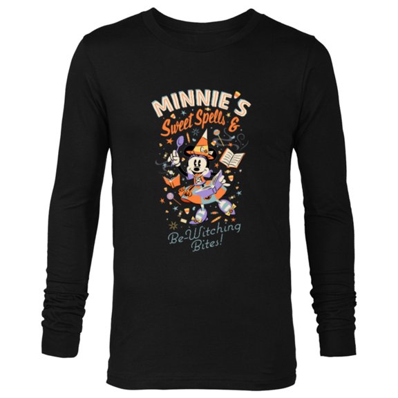 Disney Minnie’s Sweet Spells & Be-Witching Bites Halloween - Long Sleeve T-Shirt for Men - Customized-Black