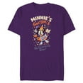 thumbnail image 1 of Disney Minnie’s Sweet Spells & Be-Witching Bites Halloween - Short Sleeve Blended T-Shirt for Adults - Customized-Purple, 1 of 5