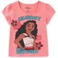 thumbnail image 1 of Disney Moana 2 Birthday Short Sleeve T-Shirt (Girls), Sizes 2T-12, 1 of 4