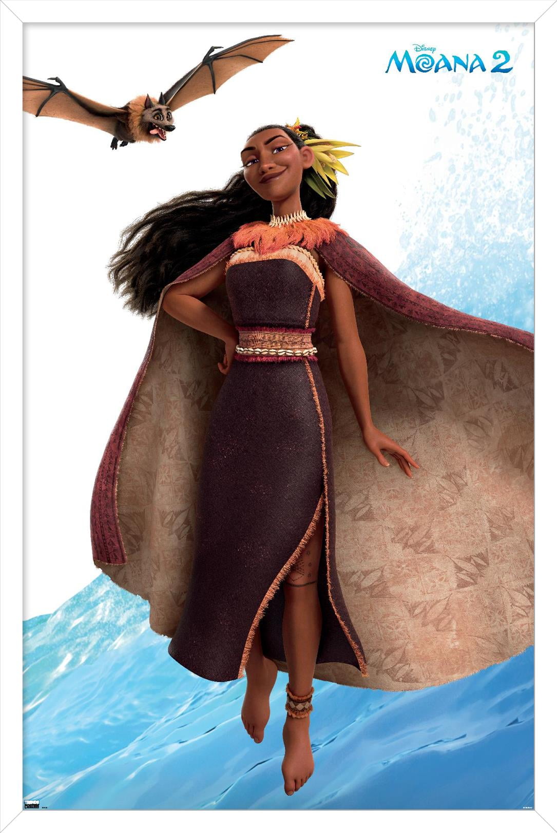 Disney Moana 2 Matangi Wall Poster, 14.725" x 22.375" Framed
