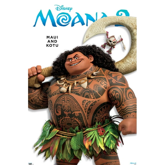 Disney Moana 2 - Maui and Kotu Feature Series Wall Poster, 22.375" x 34"