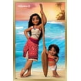 thumbnail image 1 of Disney Moana 2 - Moana and Simea Wall Poster, 14.725" x 22.375" Framed, 1 of 5