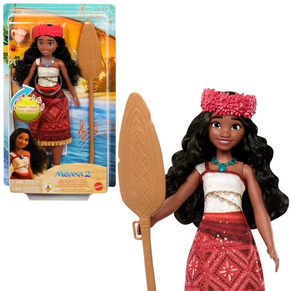 Disney Moana 2 Singing Adventure Moana Doll & Accessories, Sings Were Back in English