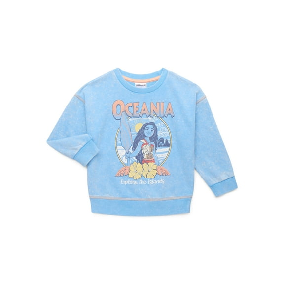 Disney Moana 2 Toddler Girls Graphic Sweatshirt, Sizes 12M-5T