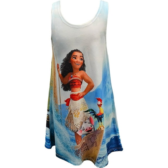 Disney Moana Adventure Youth Girls Sublimated Dress