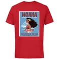 thumbnail image 1 of Disney Moana Adventurer Daughter of the Sea Retro Distressed - Short Sleeve Cotton T-Shirt for Adults - Customized-Red, 1 of 5
