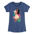 thumbnail image 1 of Disney Princess - Moana and Pua - Girls Fitted Short Sleeve T-Shirt, 1 of 5