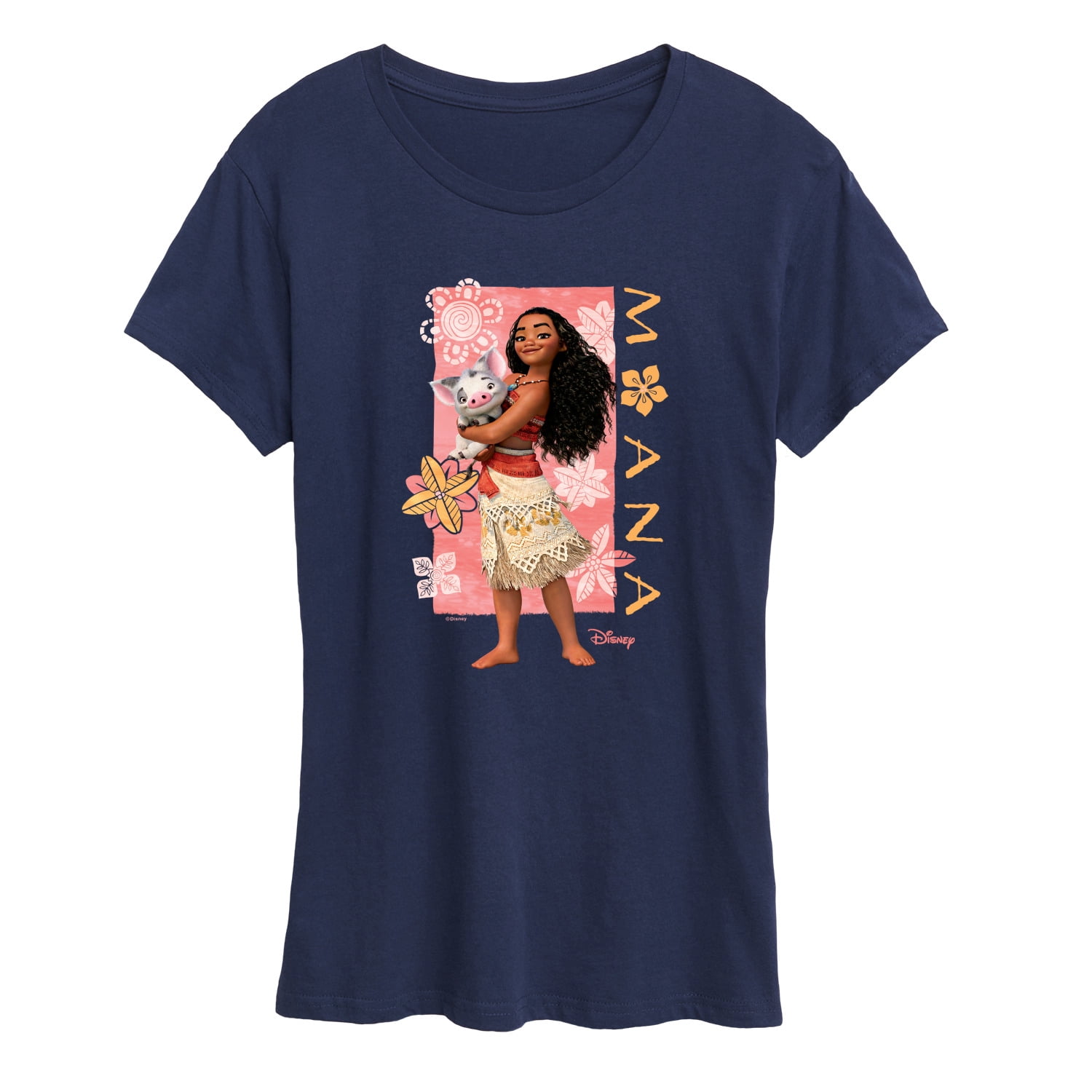Disney - Moana Batik - Women's Short Sleeve Graphic T-Shirt - Walmart.com