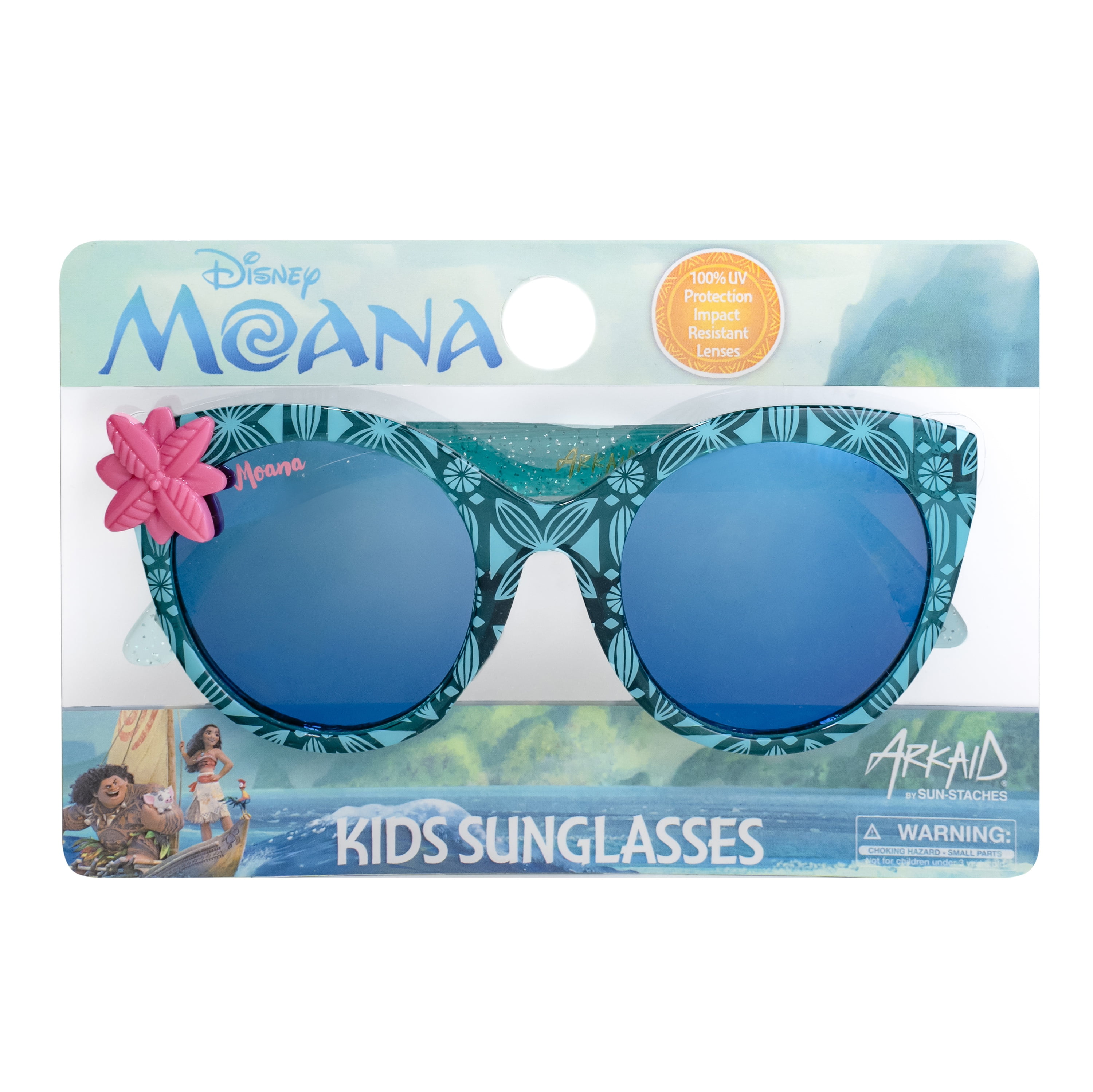 定番の中古商品 Glitter Blue Moana Disney Cateye Walmart.com - Sunglasses Kids 小物