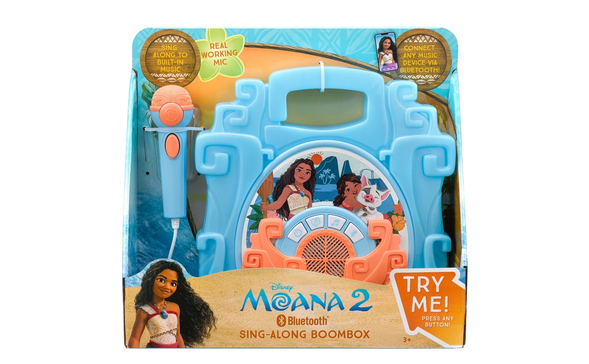 Disney Moana, Bluetooth Sing Along Boombox - Lights, Music