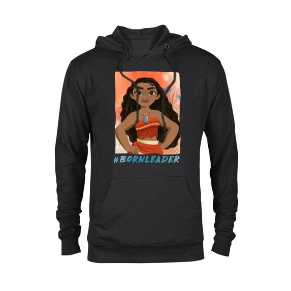 Disney Moana #BornLeader T-Shirt - Pullover Hoodie for Adults - Customized-Black