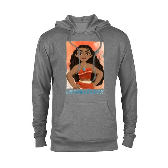 Disney Moana #BornLeader T-Shirt - Pullover Hoodie for Adults - Customized-Graphite Heather
