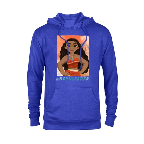 Disney Moana #BornLeader T-Shirt - Pullover Hoodie for Adults - Customized-Royal Heather