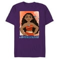 thumbnail image 1 of Disney Moana #BornLeader T-Shirt- Short Sleeve Blended T-Shirt for Adults - Customized-Purple, 1 of 5
