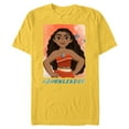 thumbnail image 1 of Disney Moana #BornLeader T-Shirt- Short Sleeve Blended T-Shirt for Adults - Customized-Yellow, 1 of 5
