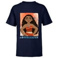 thumbnail image 1 of Disney Moana #BornLeader T-Shirt - Short Sleeve T-Shirt for Kids - Customized-Navy, 1 of 5