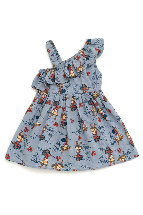 Moana Chambray Dress Toddler to Big Kid