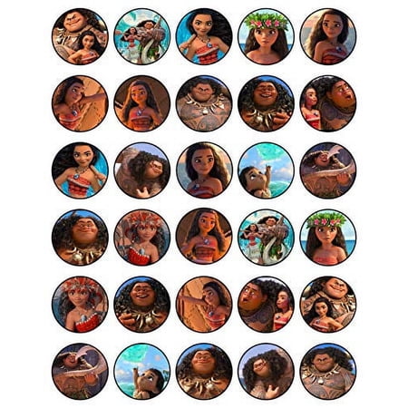 Disney Moana Collection Cupcake Topper, by Iprint (20 Count)