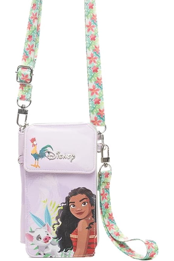 Disney Moana Crossbody Wallet Cell Phone Wristlet