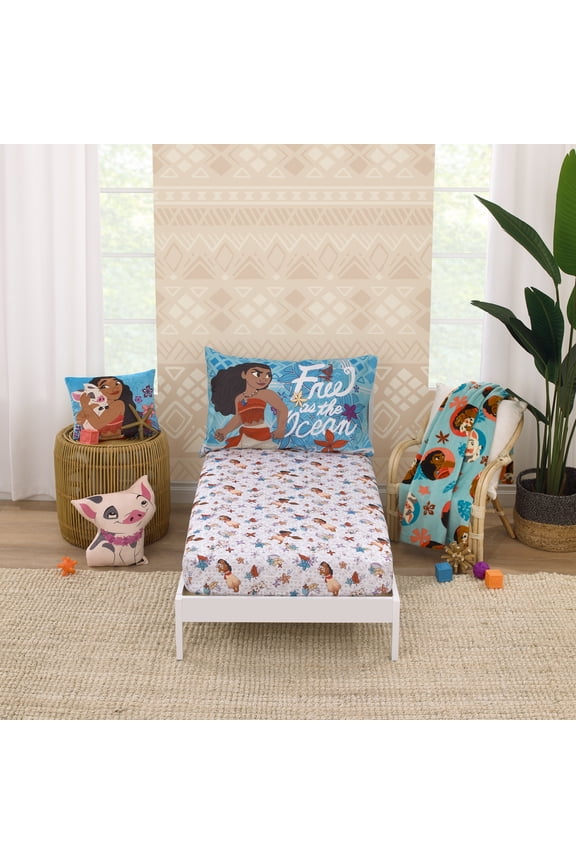Moana Free as the Ocean 2 Piece Toddler Sheet Set