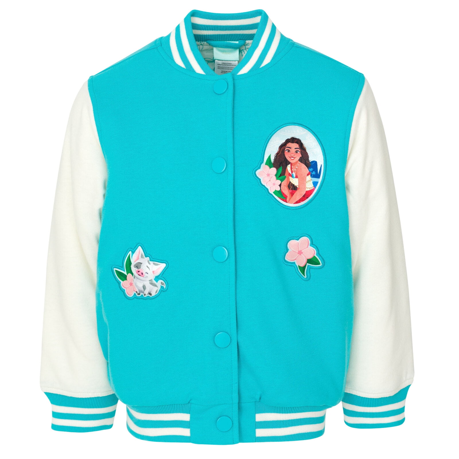 ジャケット・アウター moana Disney Moana French Terry Varsity Bomber Jacket Toddler to Big Kid