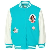 Disney Moana French Terry Varsity Bomber Jacket Toddler to Big Kid