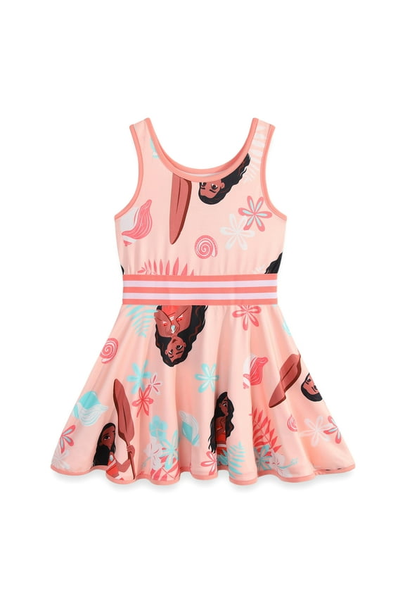 Moana Girls Sleveless Dress (Girls), Sizes 2T-12