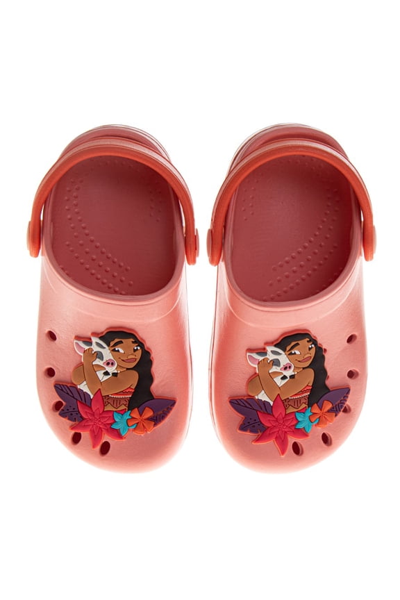 Moana Girls Slip-On Clogs with Back Strap (Toddler), Orange, Size: 5-6