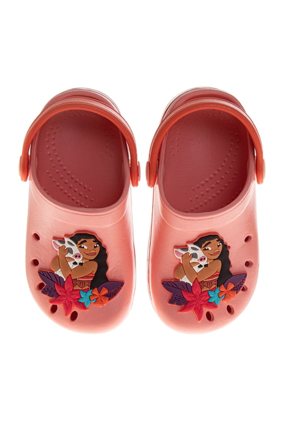 Moana Girls Slip-On Clogs with Back Strap (Little Kids), Orange, Size: 7-8