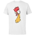 thumbnail image 1 of Disney Moana Heihei Rooster Chicken Big Face Costume - Short Sleeve Cotton T-Shirt for Adults - Customized-White, 1 of 5