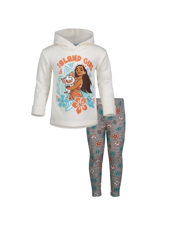Moana Infant Baby Girls Pullover Hoodie and Leggings Outfit Set Infant to Big Kid