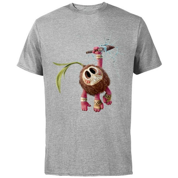 Disney Moana Kakamora T-Shirt - Short Sleeve Cotton T-Shirt for Adults - Customized-Athletic Heather