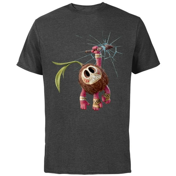Disney Moana Kakamora T-Shirt - Short Sleeve Cotton T-Shirt for Adults - Customized-Charcoal