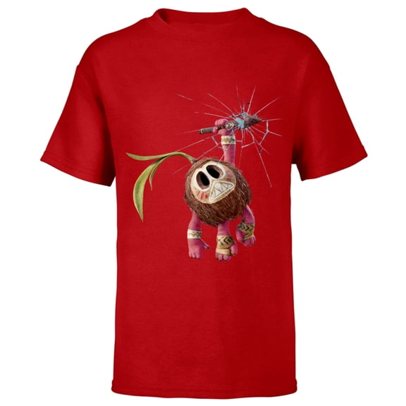 Disney Moana Kakamora T-Shirt - Short Sleeve T-Shirt for Kids - Customized-Red