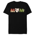 thumbnail image 1 of Disney Moana Letters Pua Maui Mother’s Day Birthday Best Mom - Short Sleeve Blended T-Shirt for Adults - Customized-Black, 1 of 5