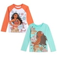 thumbnail image 1 of Disney Moana Little Girls 2 Pack Long Sleeve T-Shirts Infant to Little Kid, 1 of 5