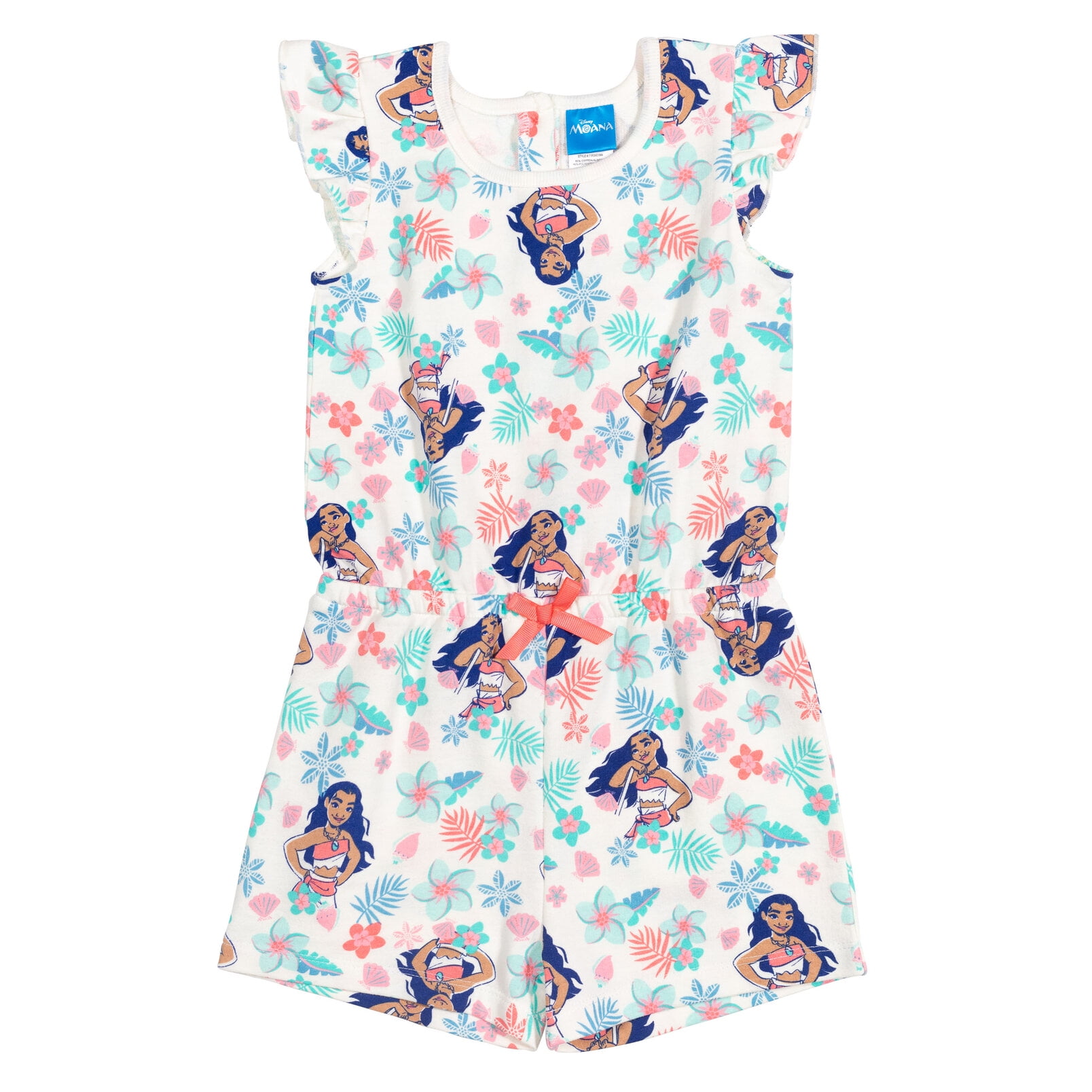 Disney Princess Toddler Outfit: Moana Little Girls Sleeveless Romper ...