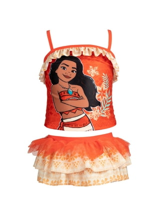 Jurebecia Girls Moana Costume Princess Costume Ruffle Sleeve Skirt