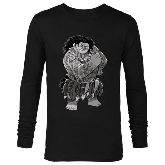 Disney Moana Maui - Long Sleeve T-Shirt for Men - Customized-Black