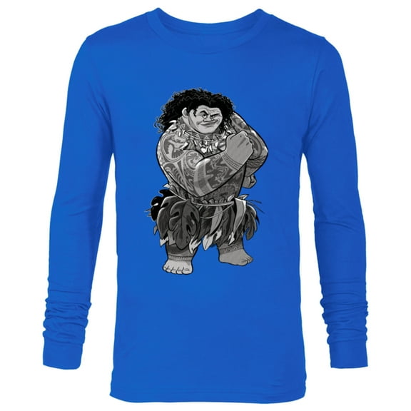 Disney Moana Maui - Long Sleeve T-Shirt for Men - Customized-Royal