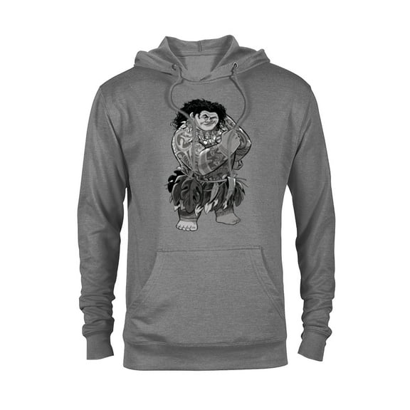Disney Moana Maui - Pullover Hoodie for Adults - Customized-Graphite Heather